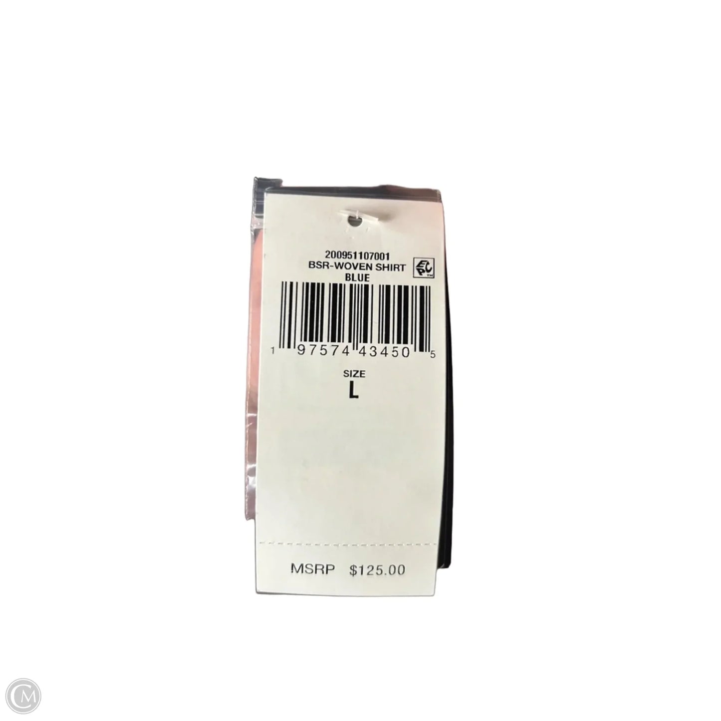 Top Long Sleeve By Lauren By Ralph Lauren In Blue Denim, Size: L