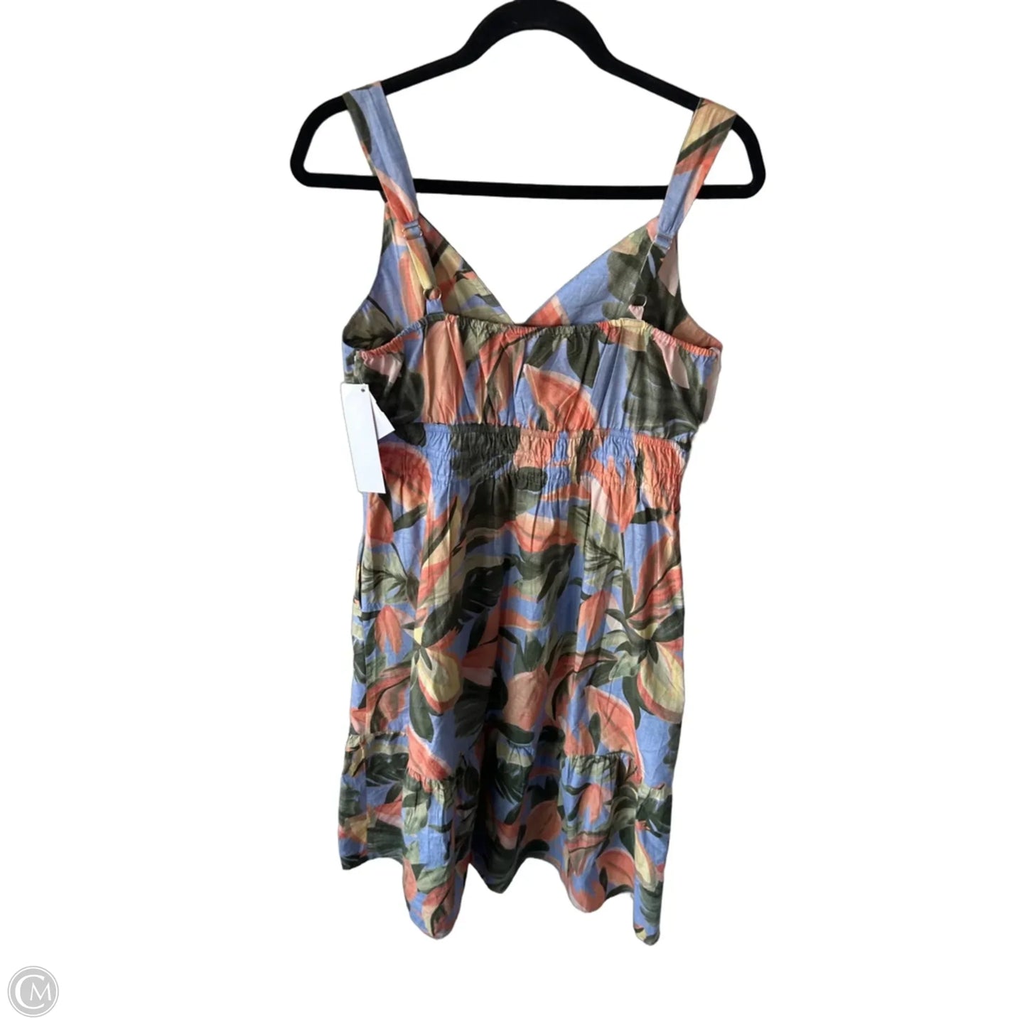 Dress Casual Midi By Tommy Bahama In Green & Orange, Size: M