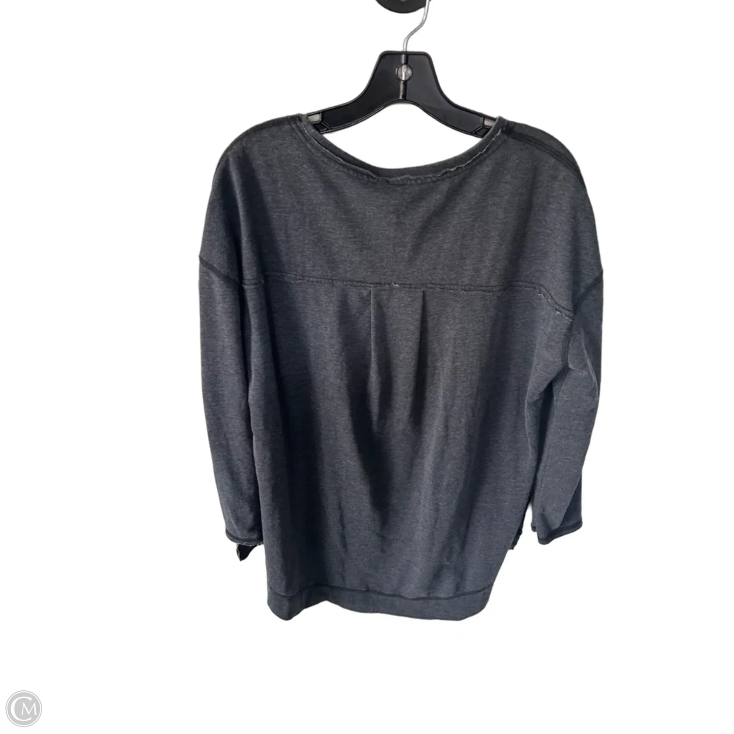 Top Long Sleeve By Others Follow In Grey, Size: S