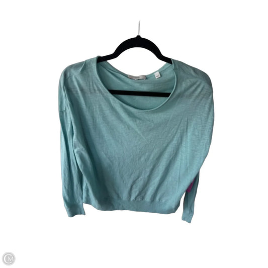 Top Long Sleeve Basic By Vince In Blue, Size: S