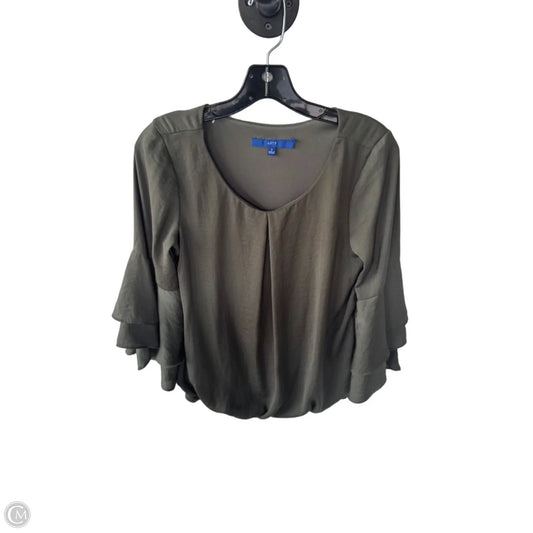 Top Long Sleeve By Apt 9 In Green, Size: S