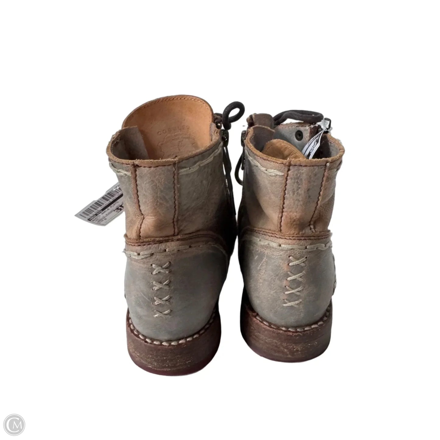 Boots Ankle Flats By Bed Stu In Grey, Size: 8