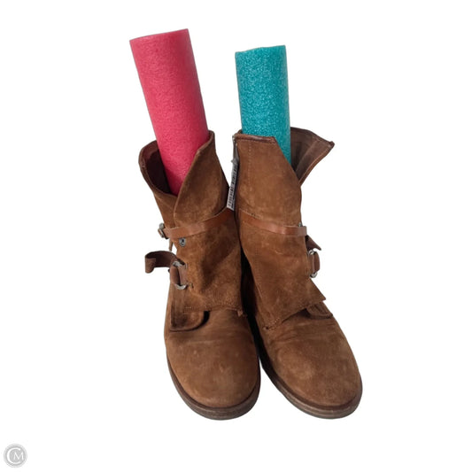 Boots Mid-calf Flats By AS98 In Brown, Size: 8.5