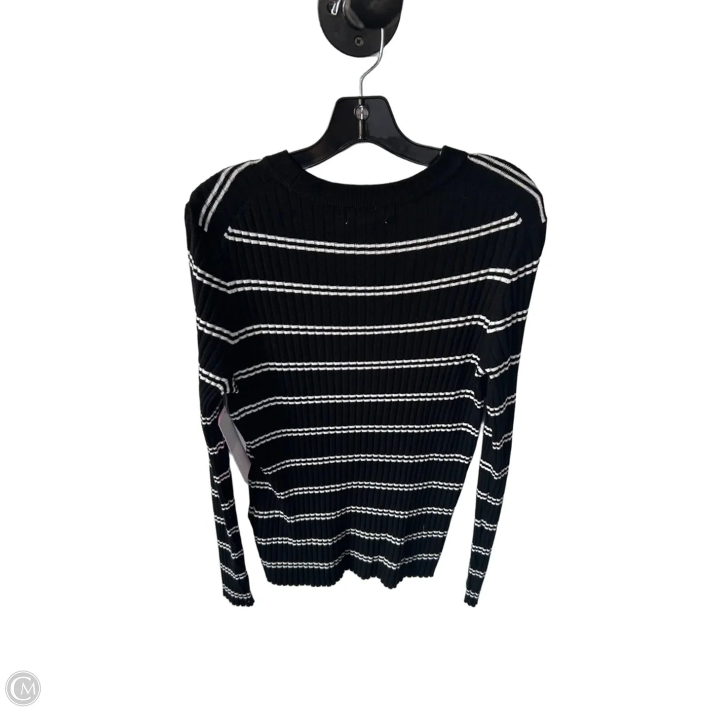Sweater By H&m In Black & Cream, Size: Xl