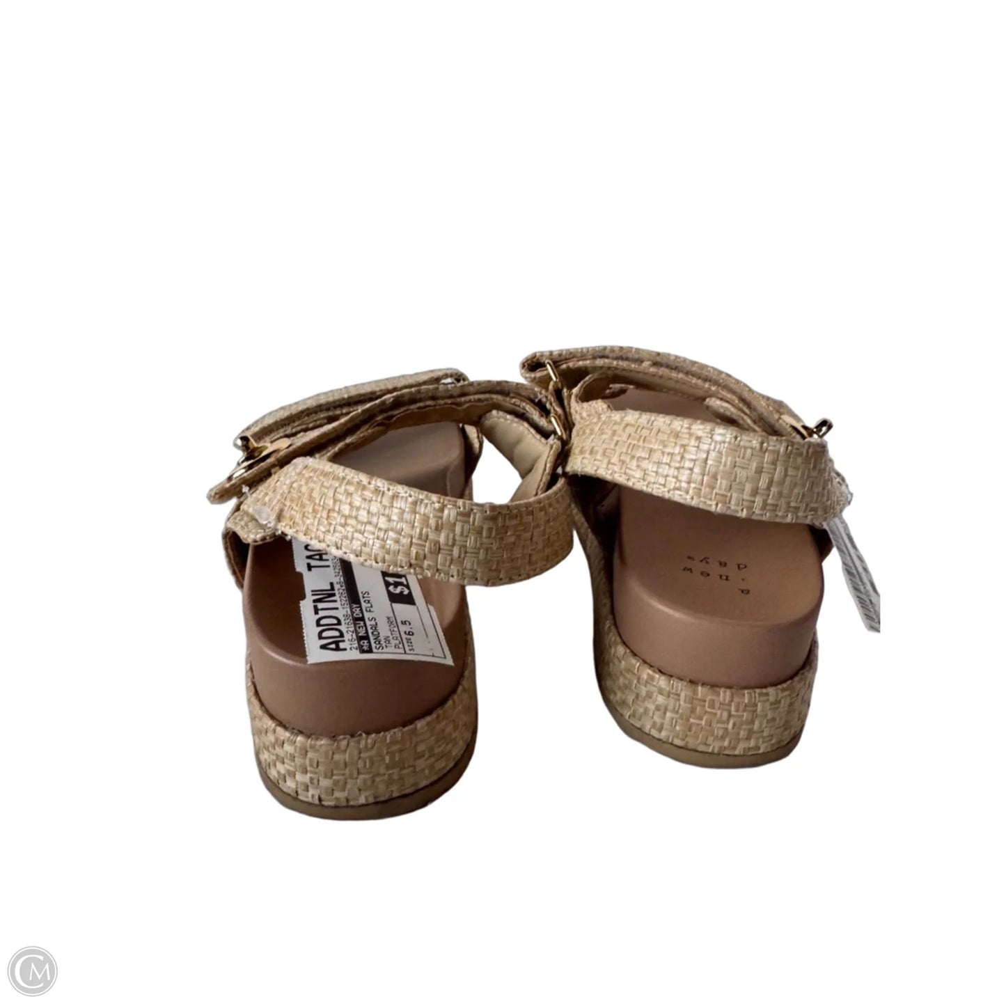 Sandals Flats By A New Day In Tan, Size: 6.5