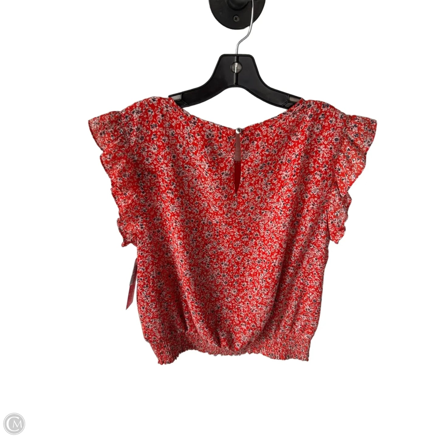 Top Short Sleeve By Vince Camuto In Red, Size: L