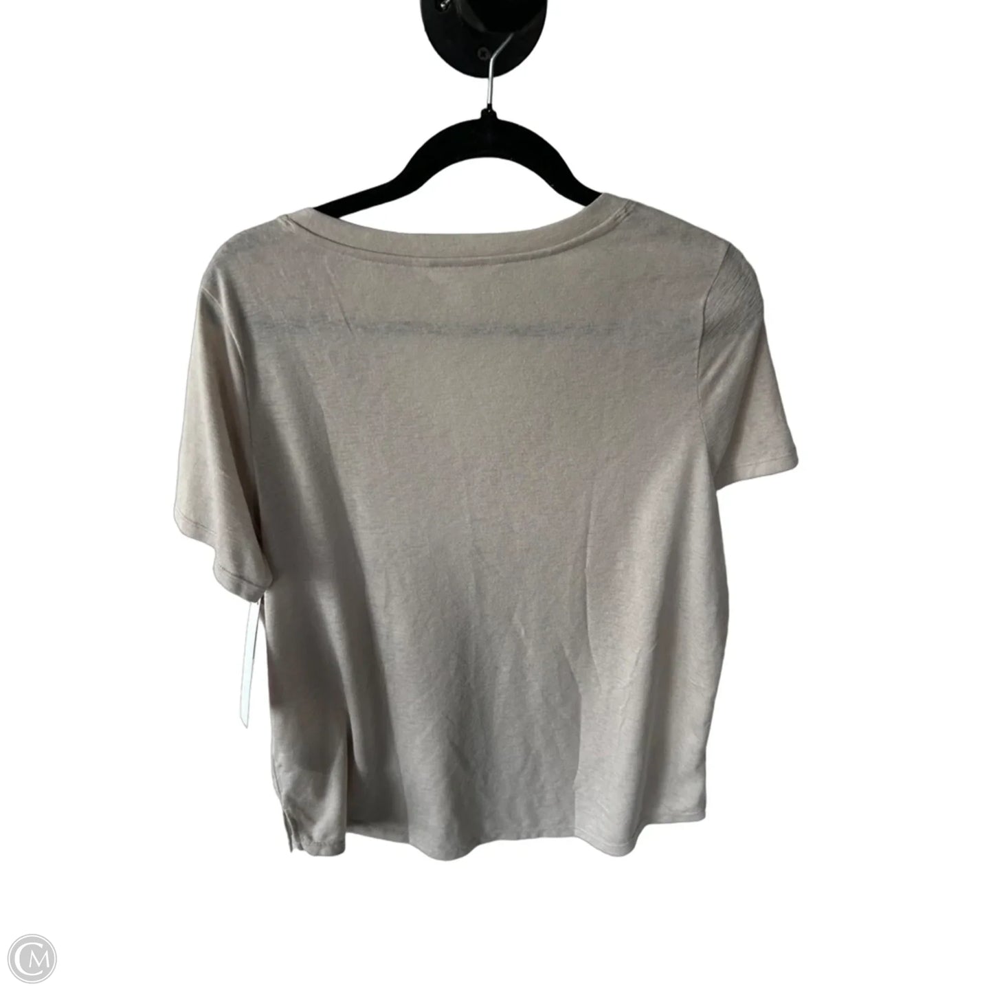 Athletic Top Short Sleeve By Athleta In Beige, Size: Xl