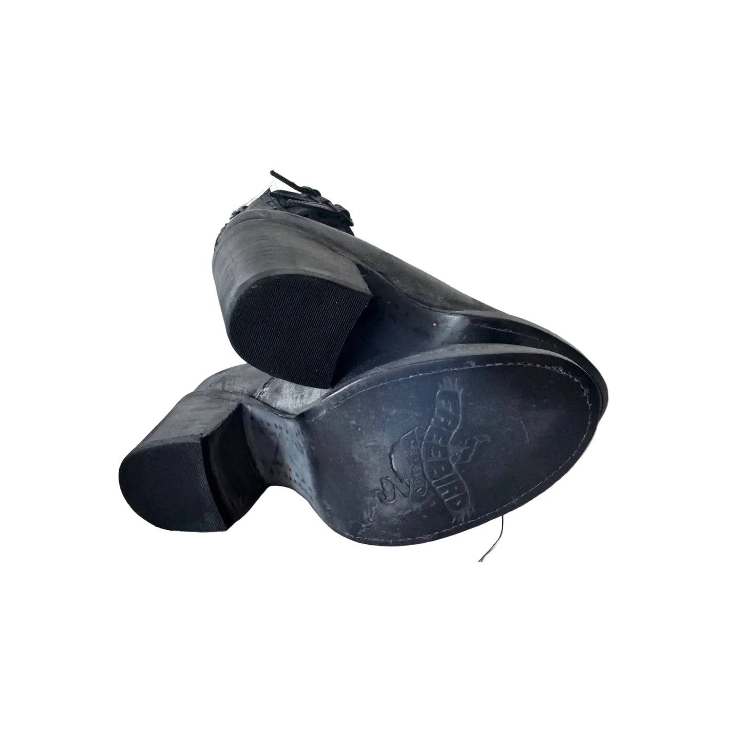 Shoes Heels Block By Freebird In Black, Size: 7