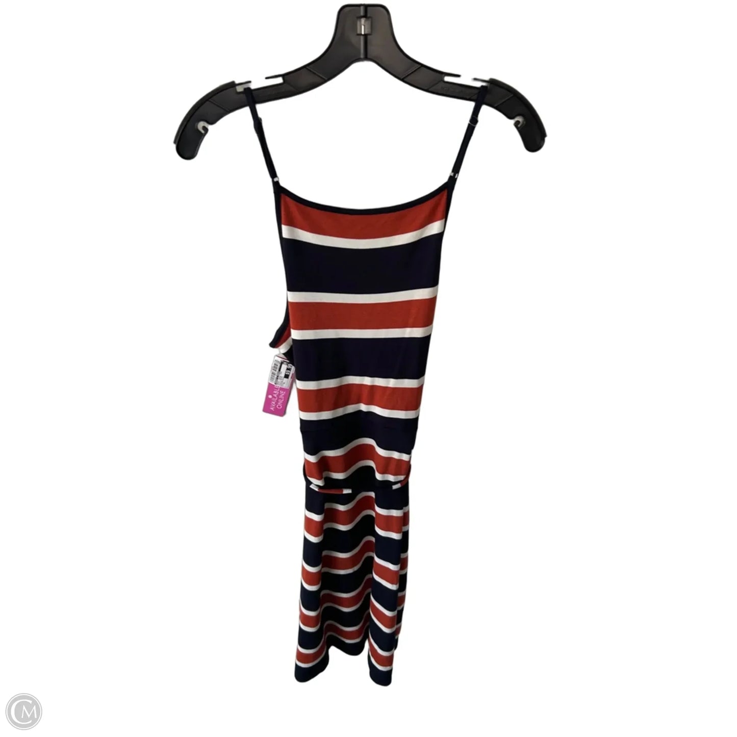 Dress Casual Midi By Market & Spruce In Blue & Orange, Size: Xl