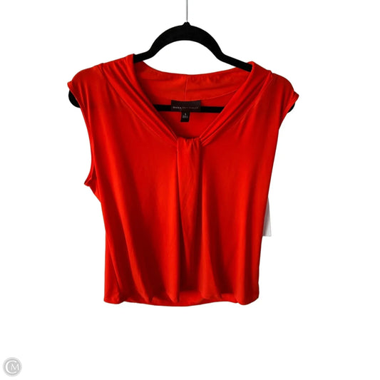 Top Sleeveless By Dana Buchman In Orange, Size: L