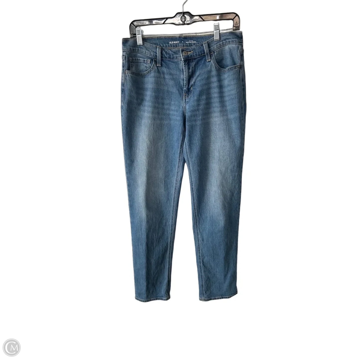 Jeans Boyfriend By Old Navy In Blue Denim, Size: 4