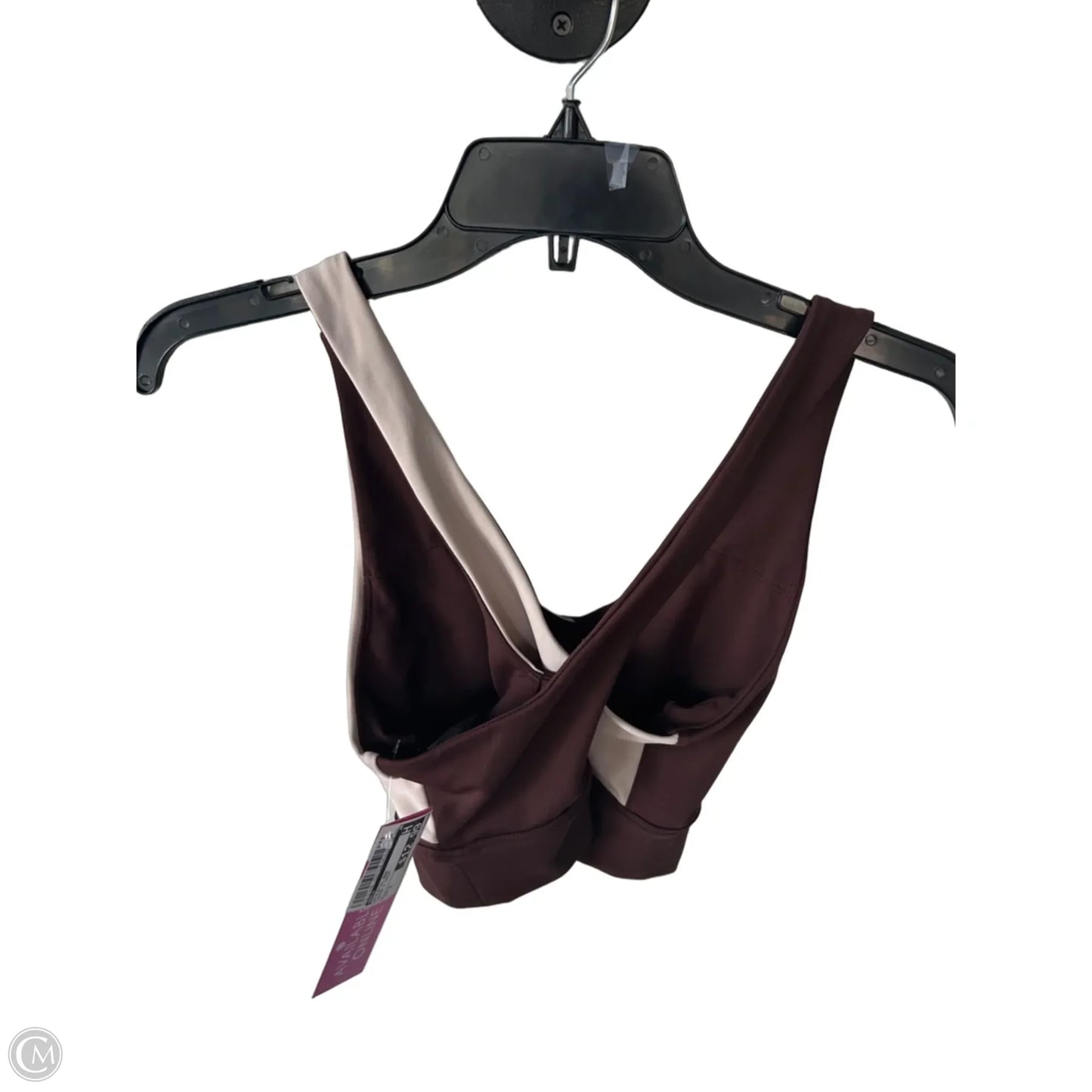 Athletic Bra By Wilo In Brown & Cream, Size: S