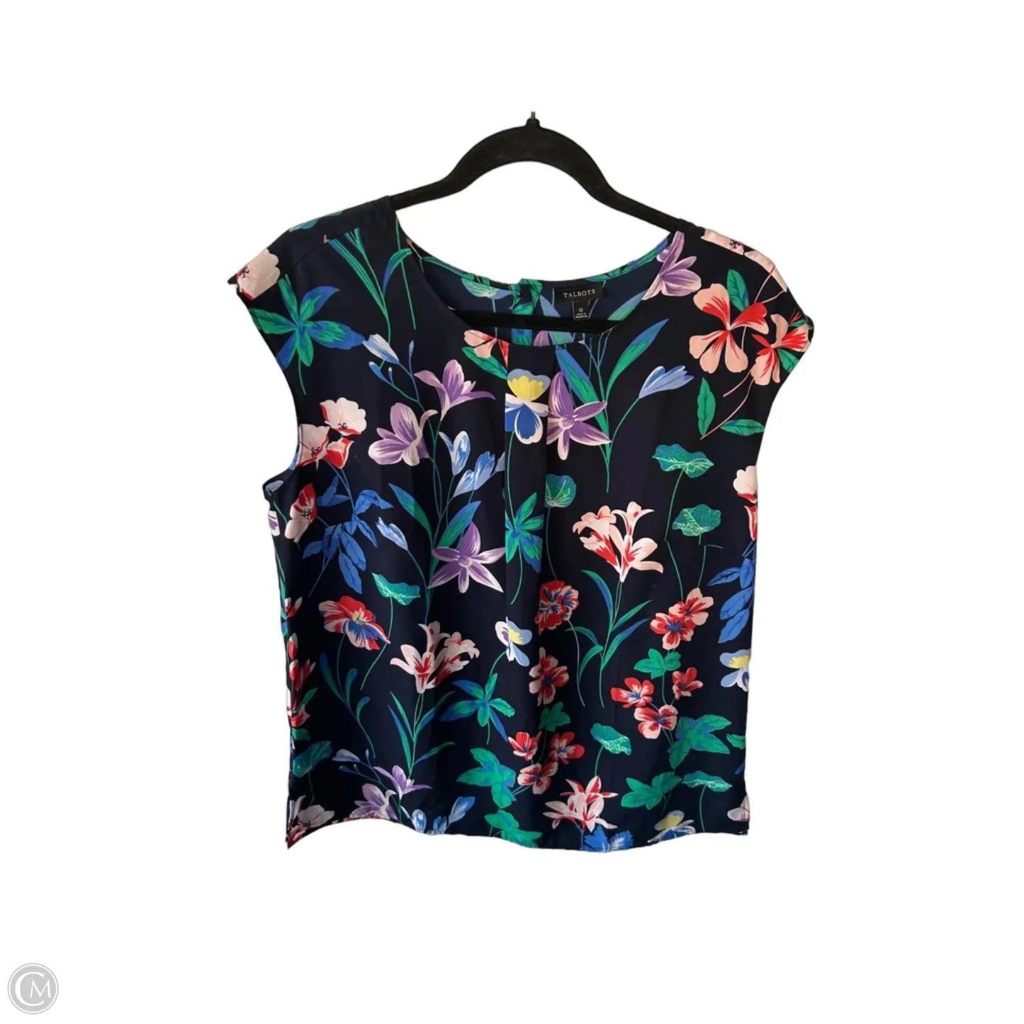 Top Sleeveless By Talbots In Navy, Size: L