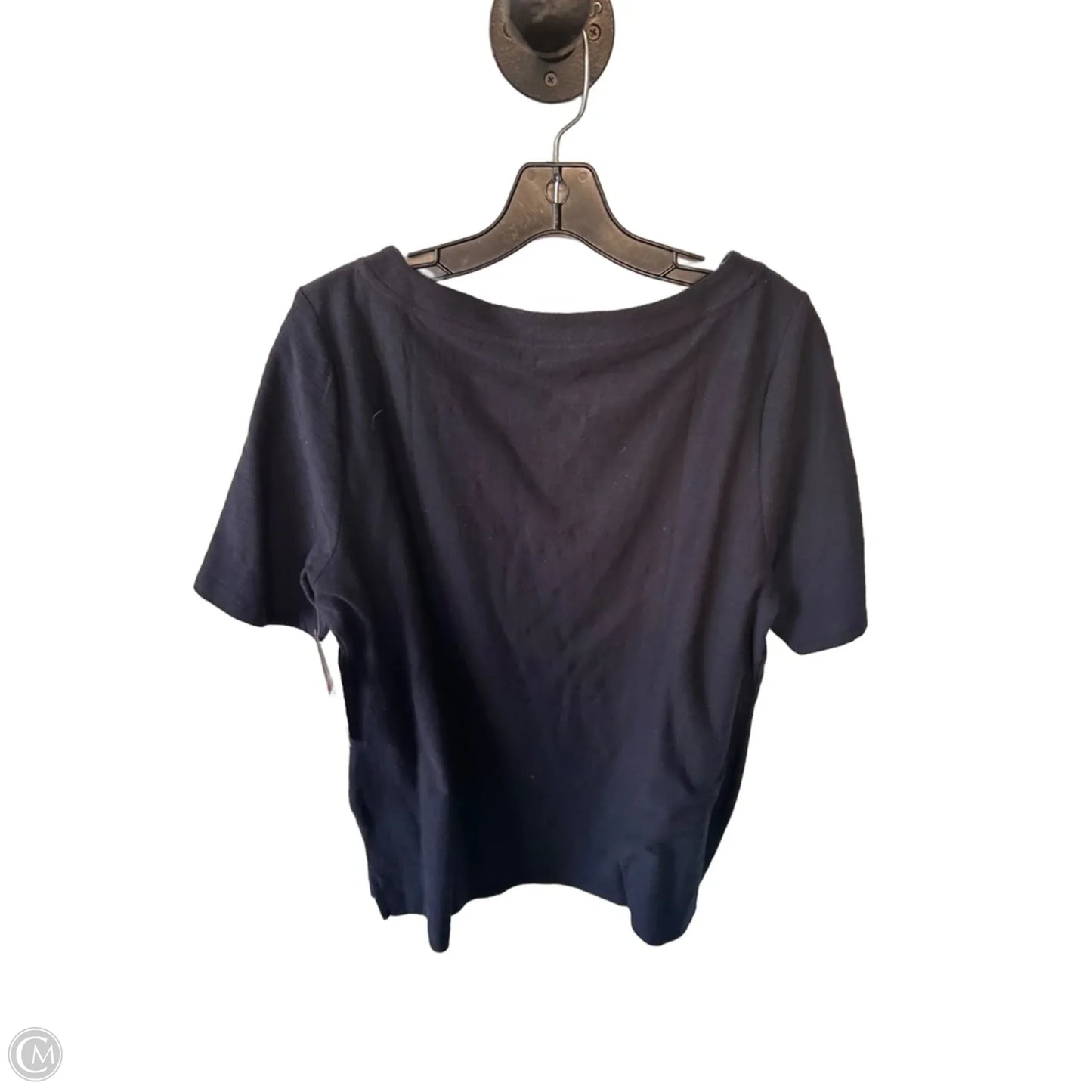 Top Short Sleeve By Talbots In Blue, Size: L