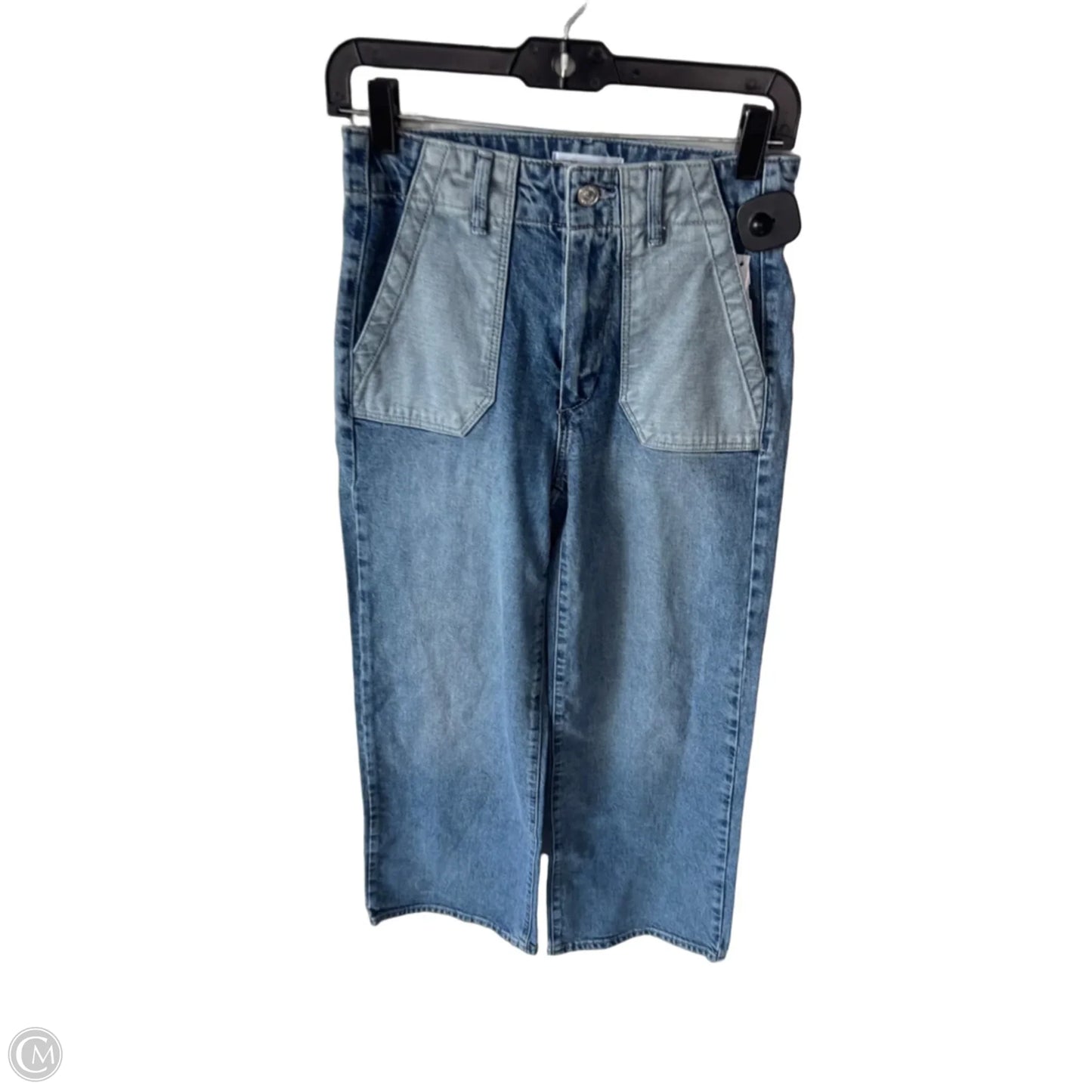 Jeans Wide Leg By Paige In Blue Denim, Size: 2