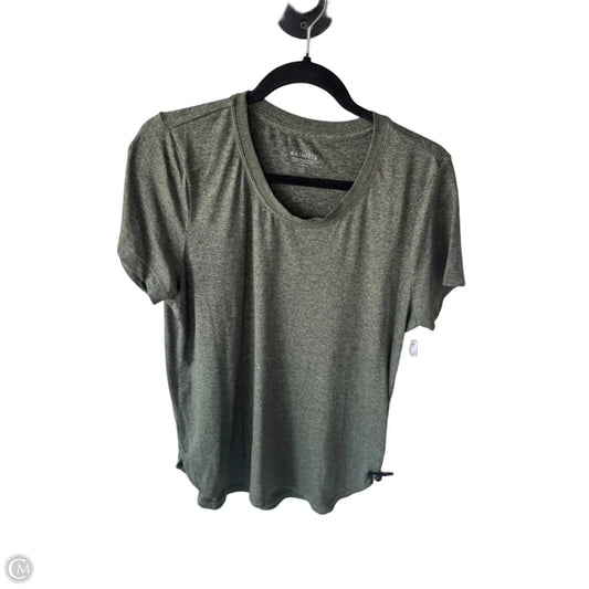 Athletic Top Short Sleeve By Athleta In Green, Size: L