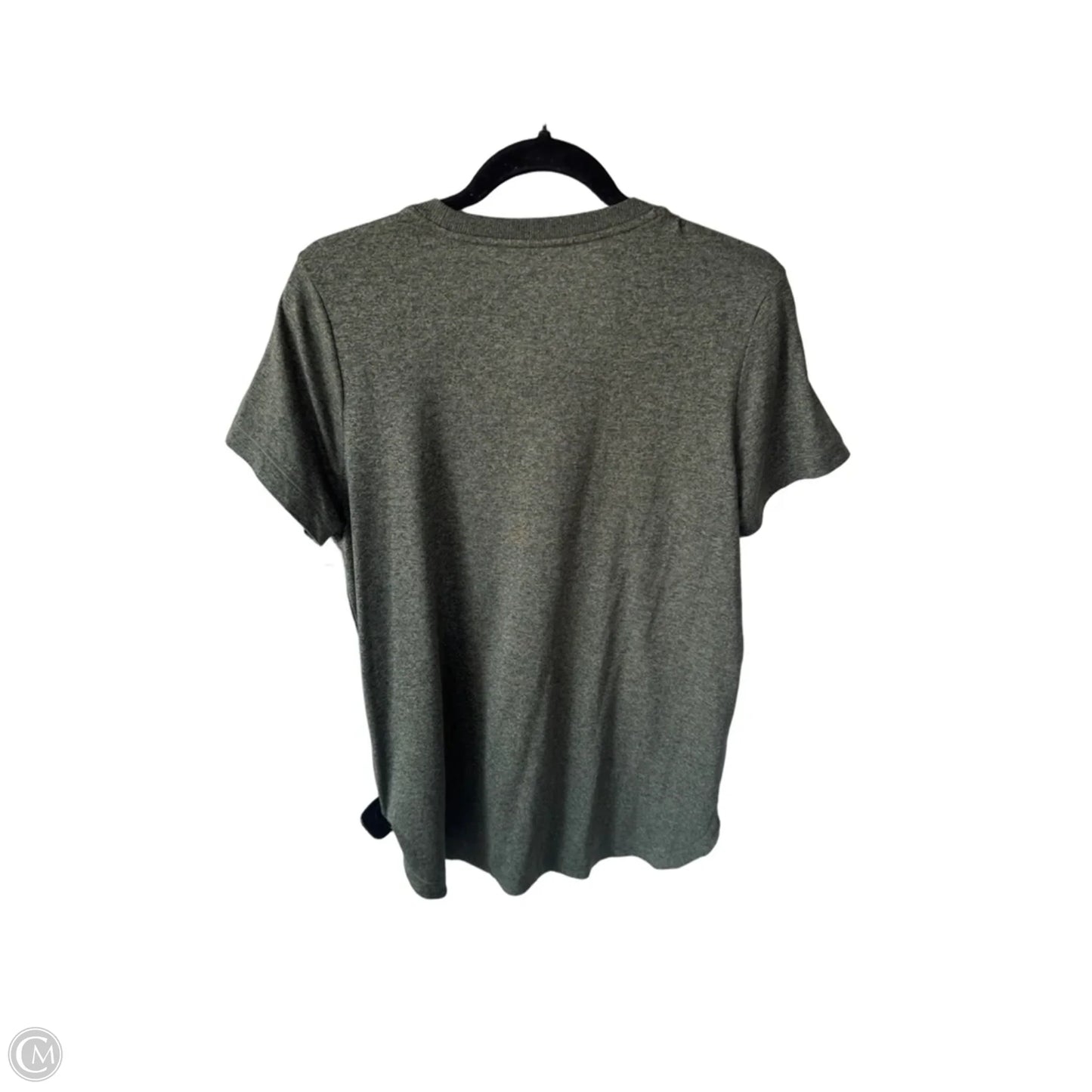 Athletic Top Short Sleeve By Athleta In Green, Size: L