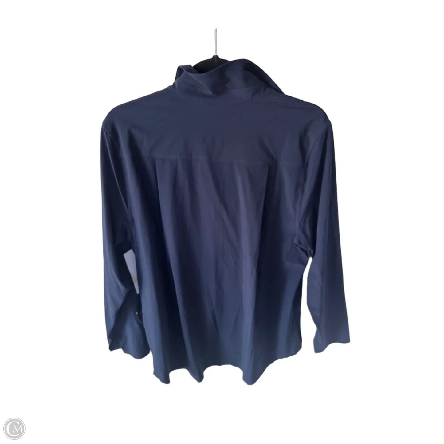 Top Long Sleeve By Athleta In Navy, Size: L