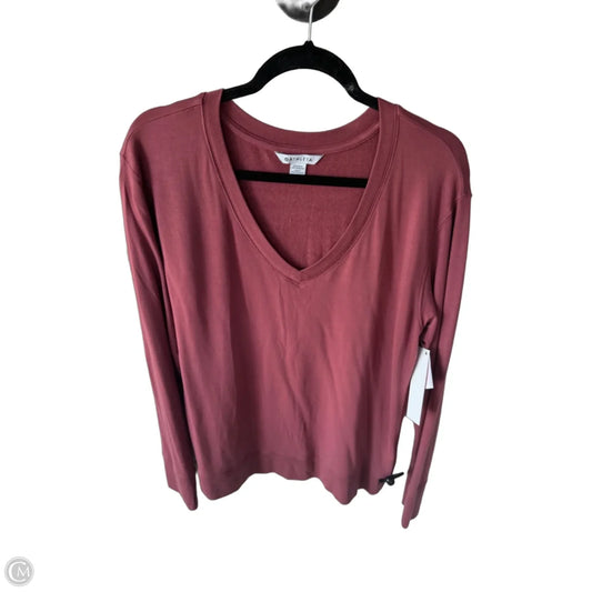 Athletic Top Long Sleeve Crewneck By Athleta In Pink, Size: L