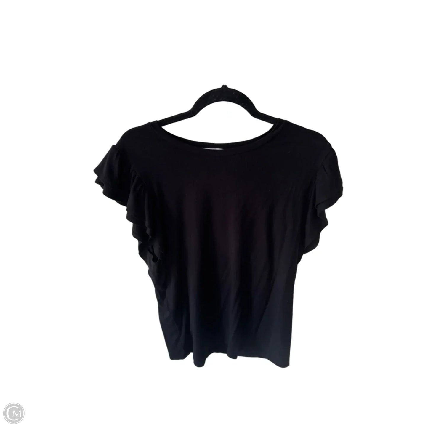 Top Short Sleeve By Nine Britton In Black, Size: Xl