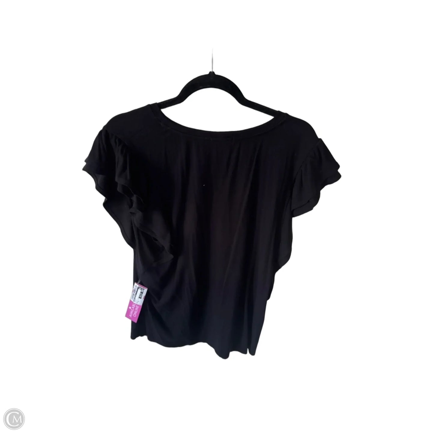 Top Short Sleeve By Nine Britton In Black, Size: Xl