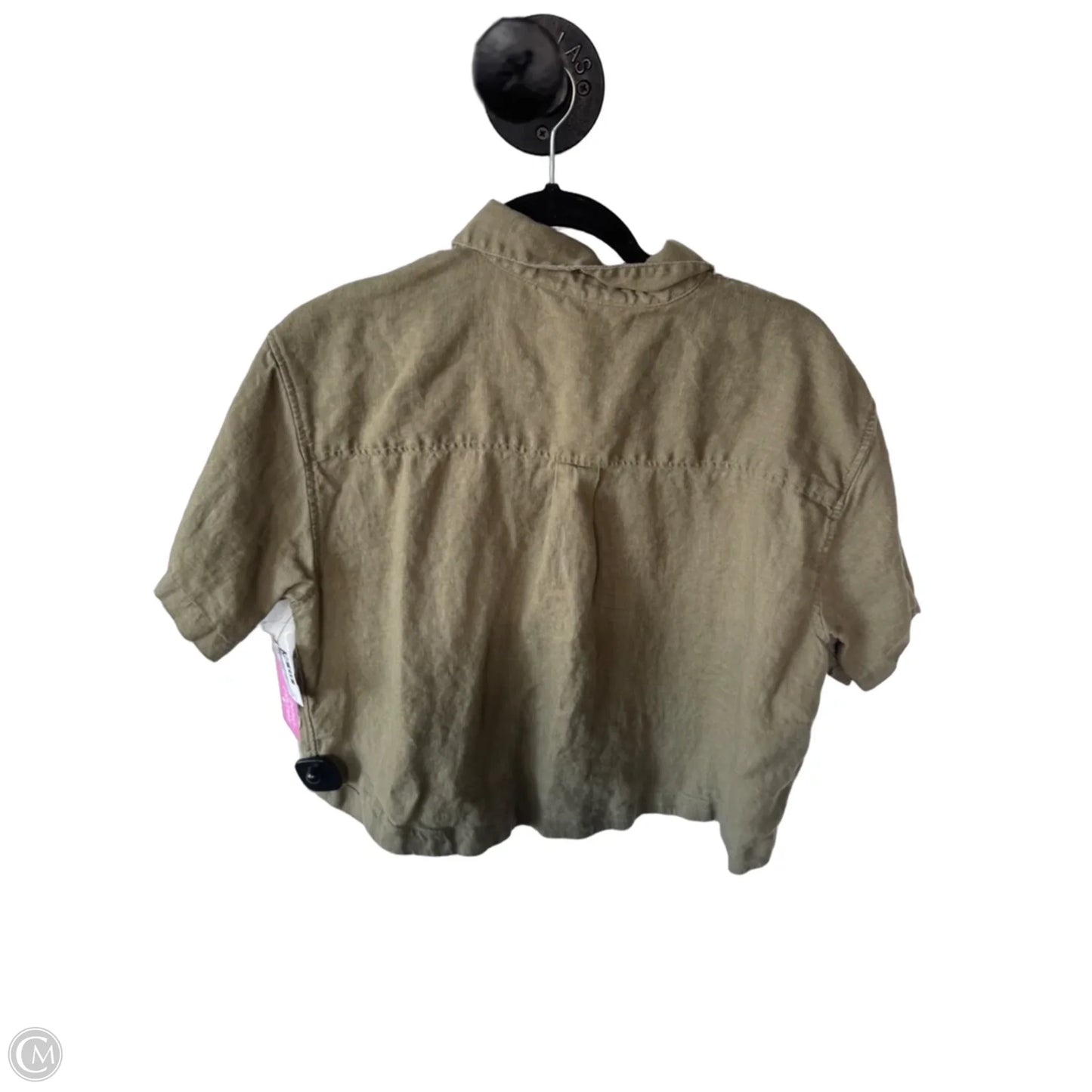 Top Short Sleeve By Athleta In Green, Size: L