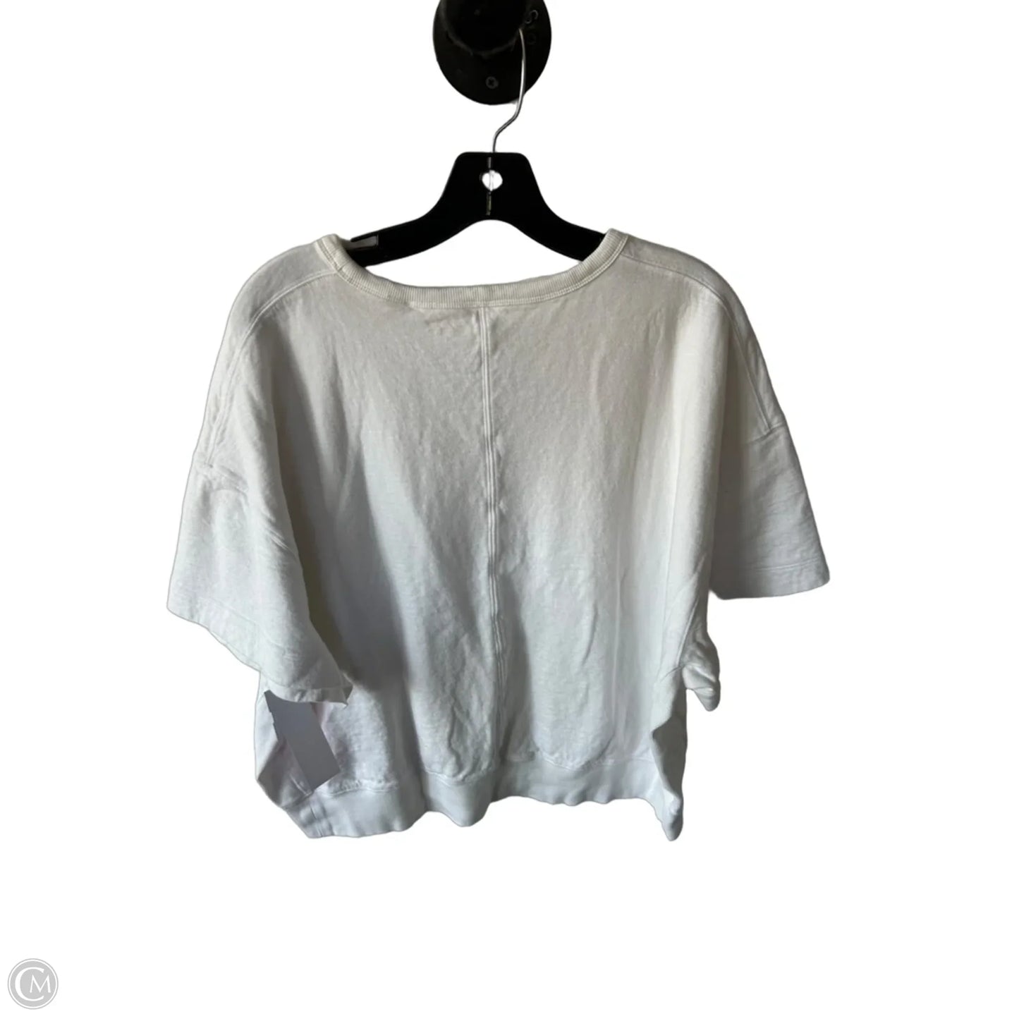 Athletic Top Short Sleeve By Athleta In White, Size: L