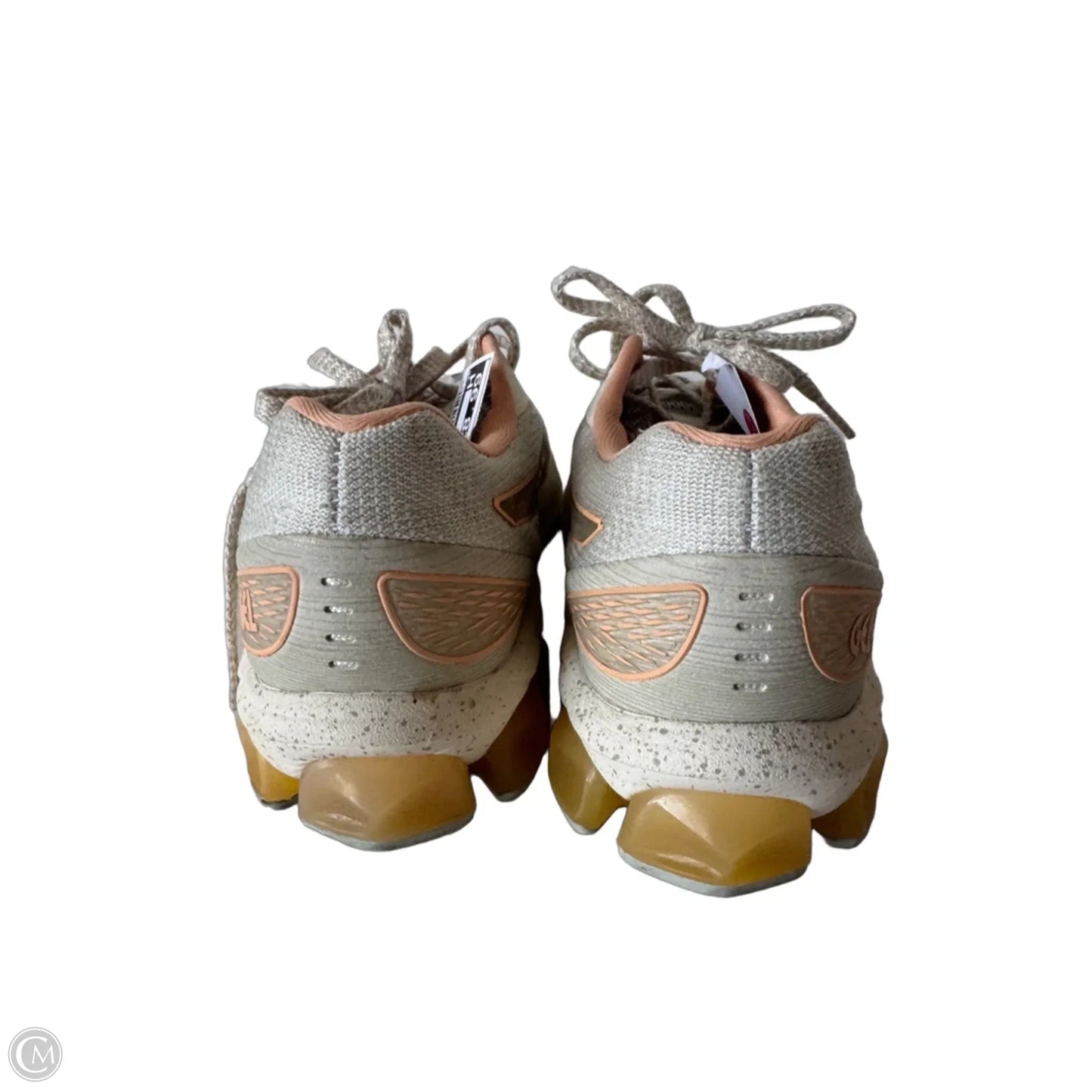 Shoes Athletic By Asics In Grey & Orange, Size: 9