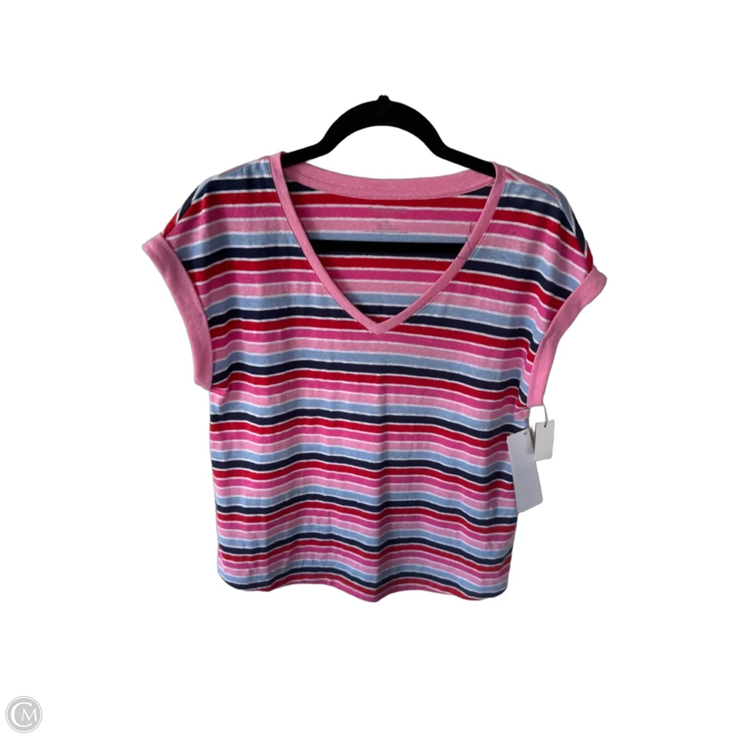 Top Sleeveless By Talbots In Pink & Red, Size: Mp