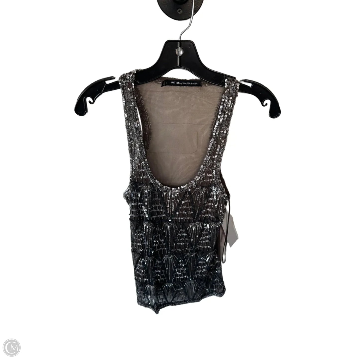 Top Sleeveless By W118 By Walter Baker In Brown & Silver, Size: S