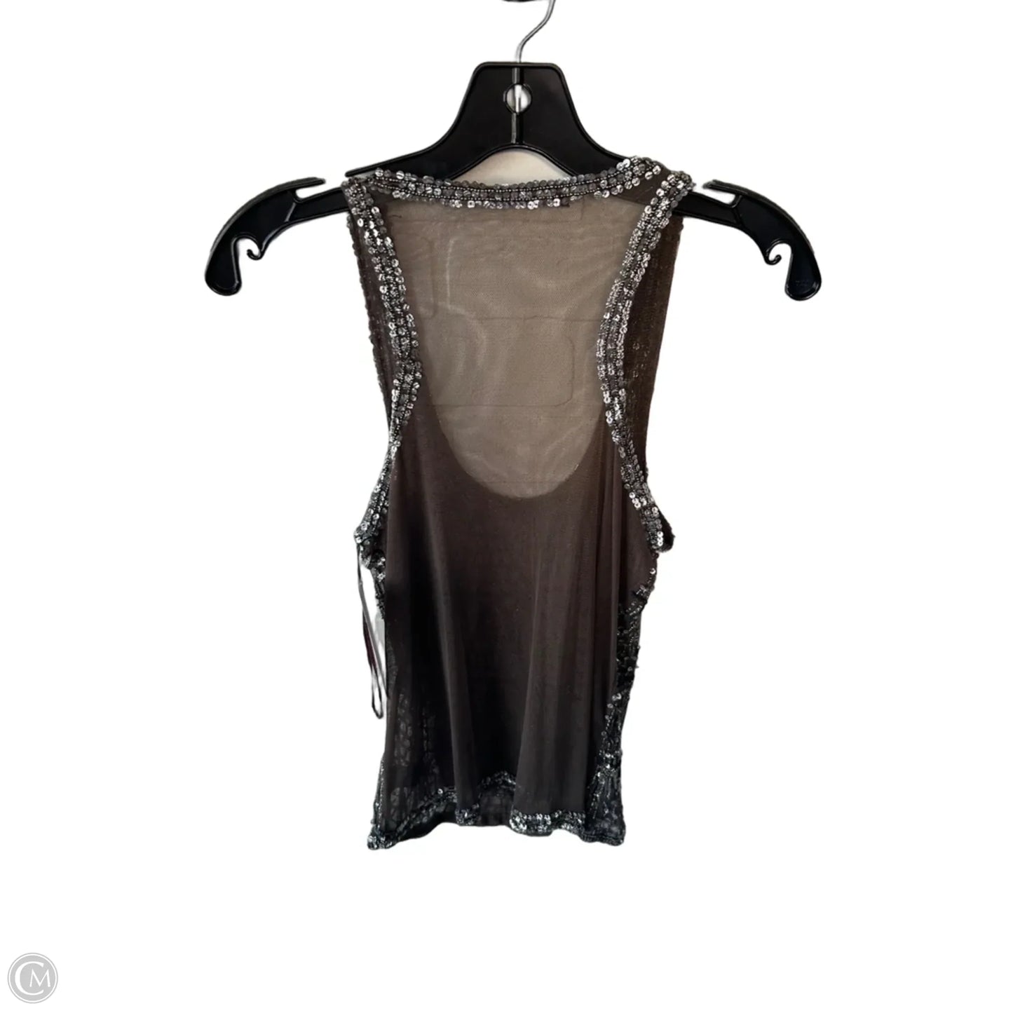 Top Sleeveless By W118 By Walter Baker In Brown & Silver, Size: S