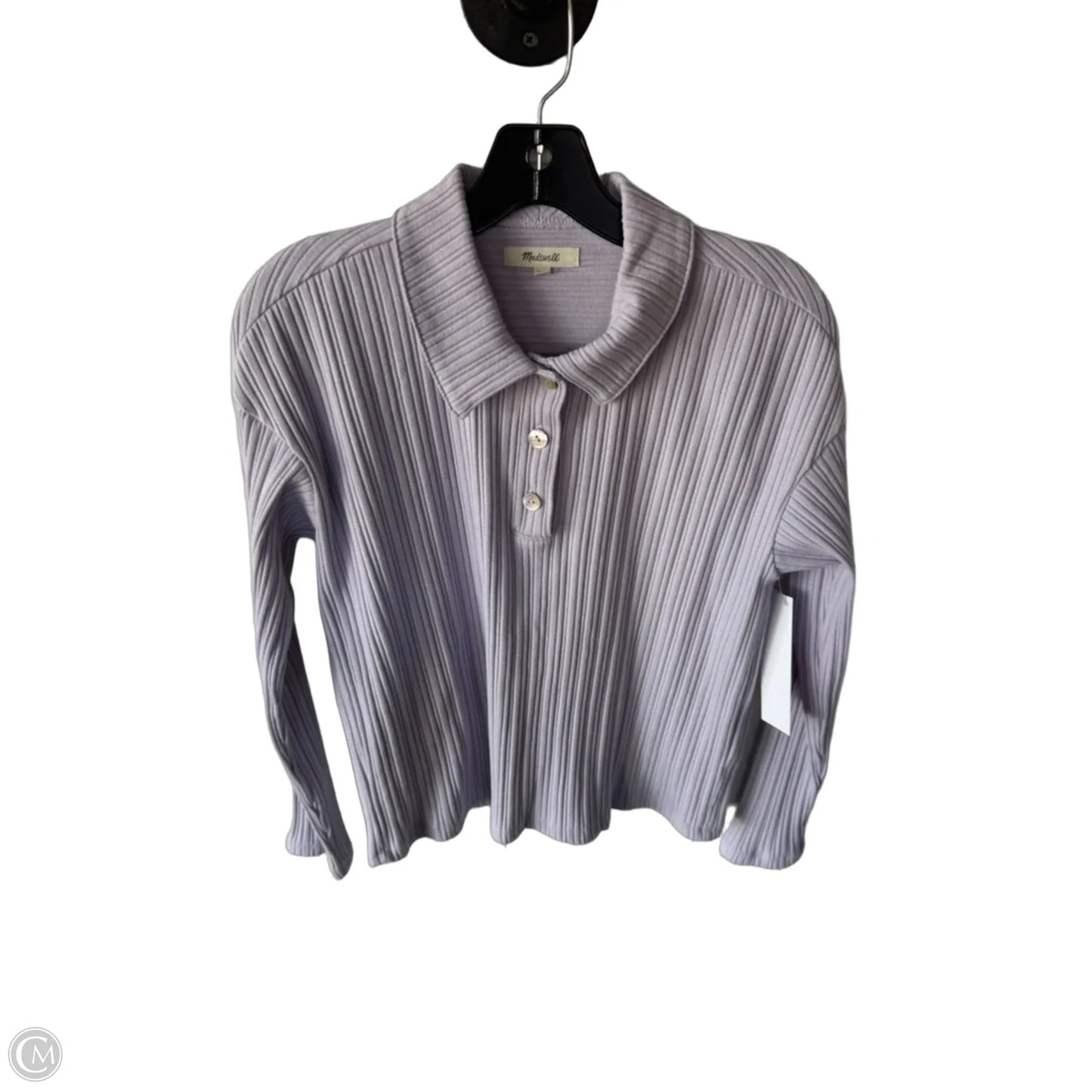Top Long Sleeve By Madewell In Purple, Size: Xxs