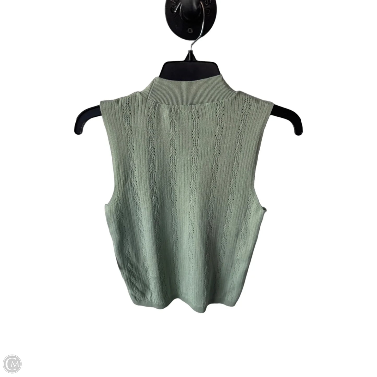 Vest Sweater By Zara In Green, Size: M
