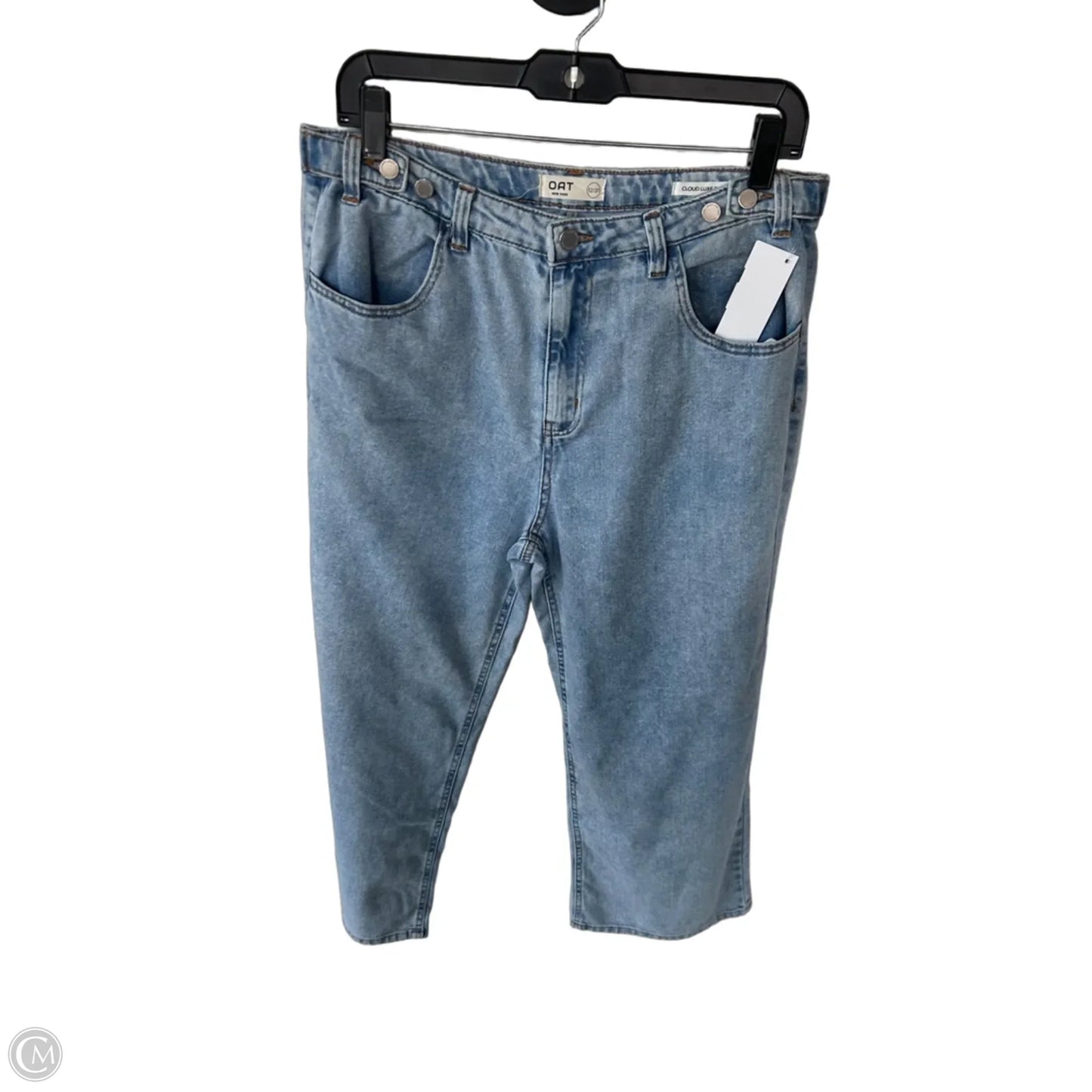 Jeans Straight By Oat In Blue Denim, Size: 12