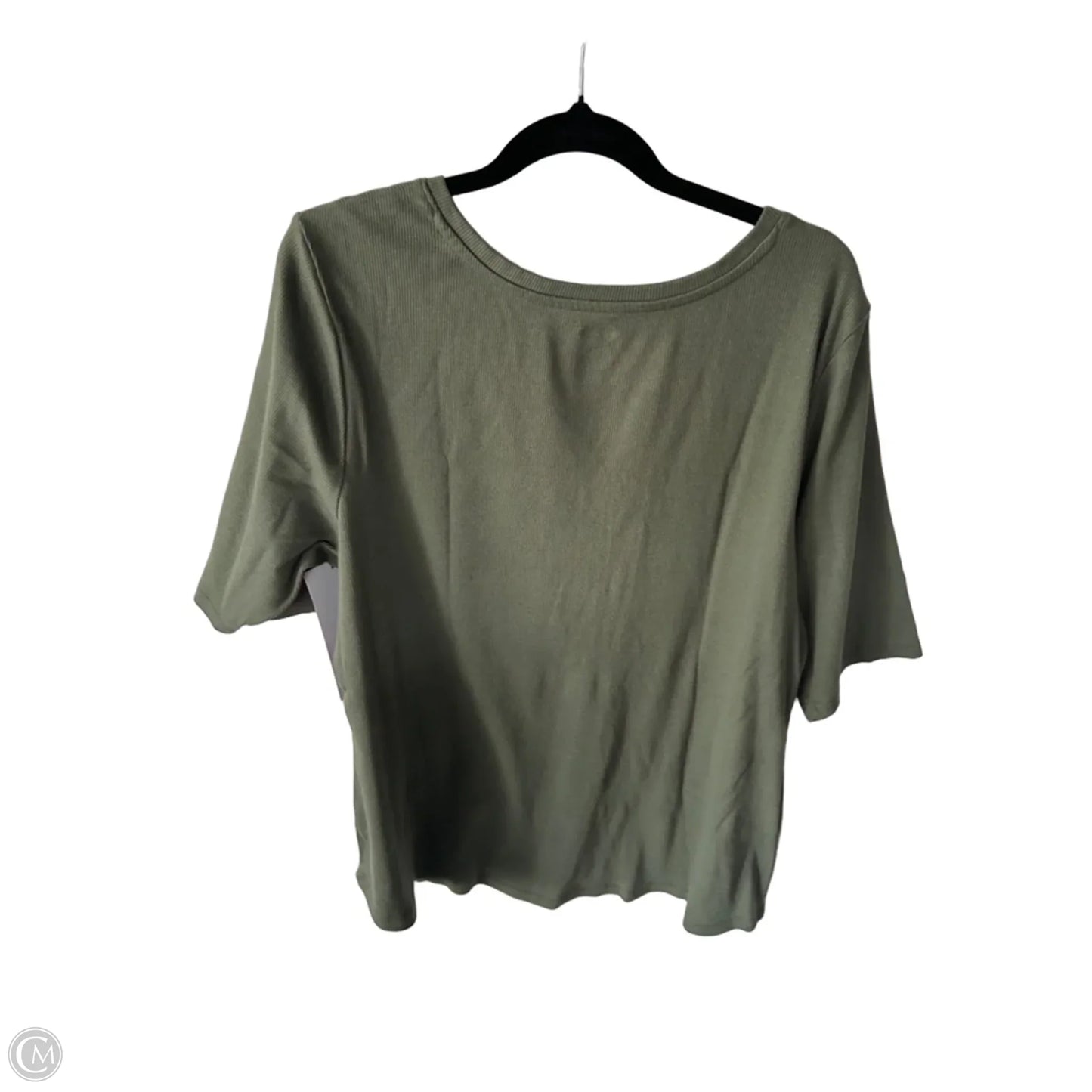 Top Short Sleeve By Sonoma In Green, Size: 2x