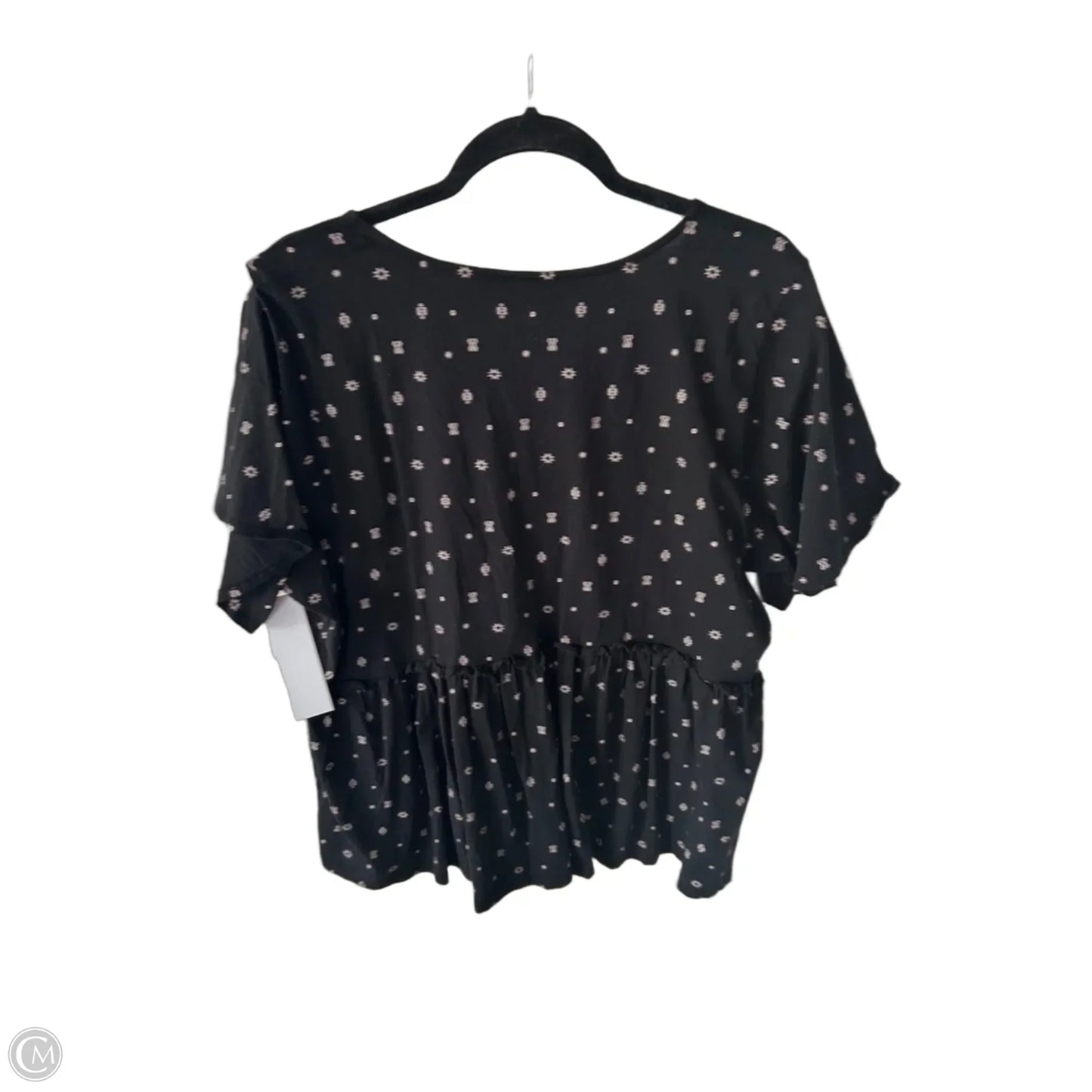 Top Short Sleeve By Torrid In Black & Cream, Size: 2x