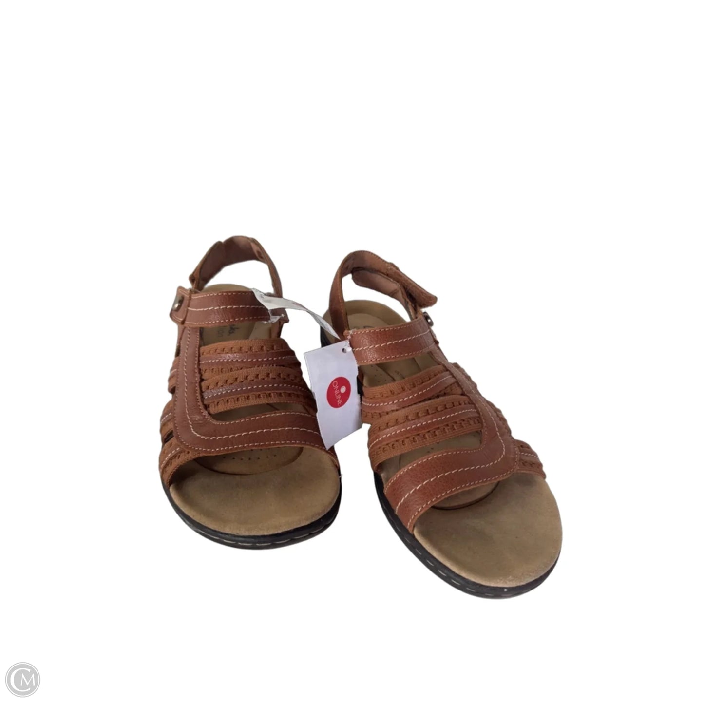 Sandals Flats By Clarks In Brown, Size: 8