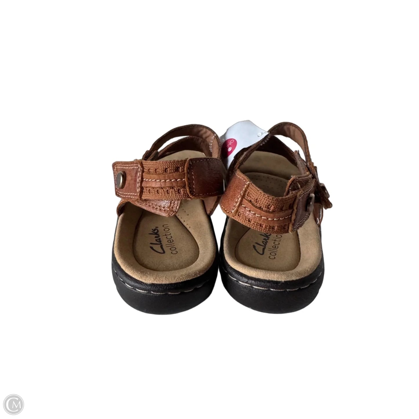 Sandals Flats By Clarks In Brown, Size: 8