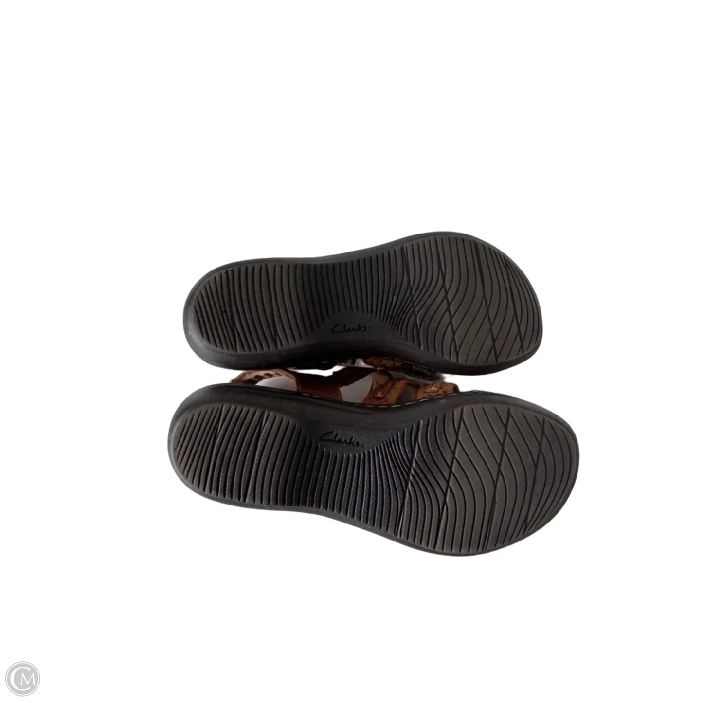 Sandals Flats By Clarks In Brown, Size: 8