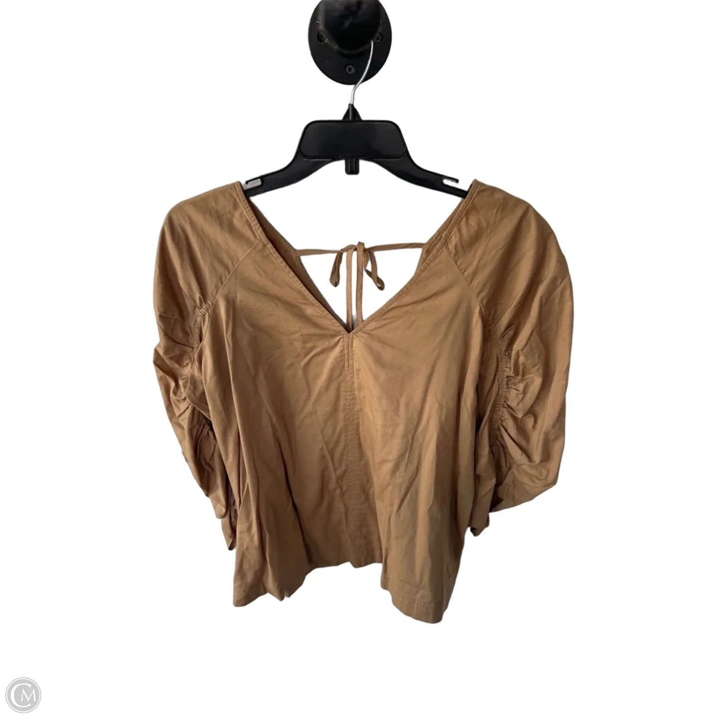 Top Long Sleeve By Loft In Tan, Size: S