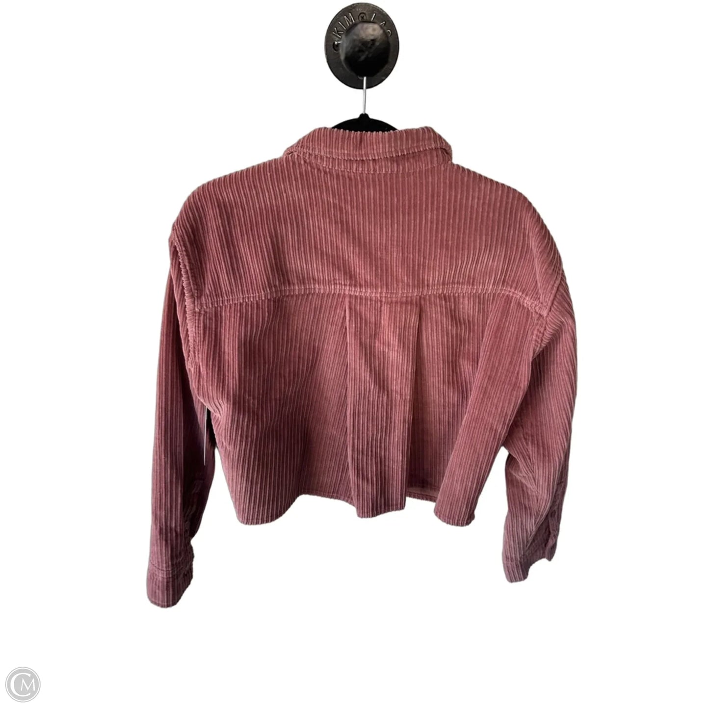 Jacket Shirt By Velvet Heart In Pink, Size: M
