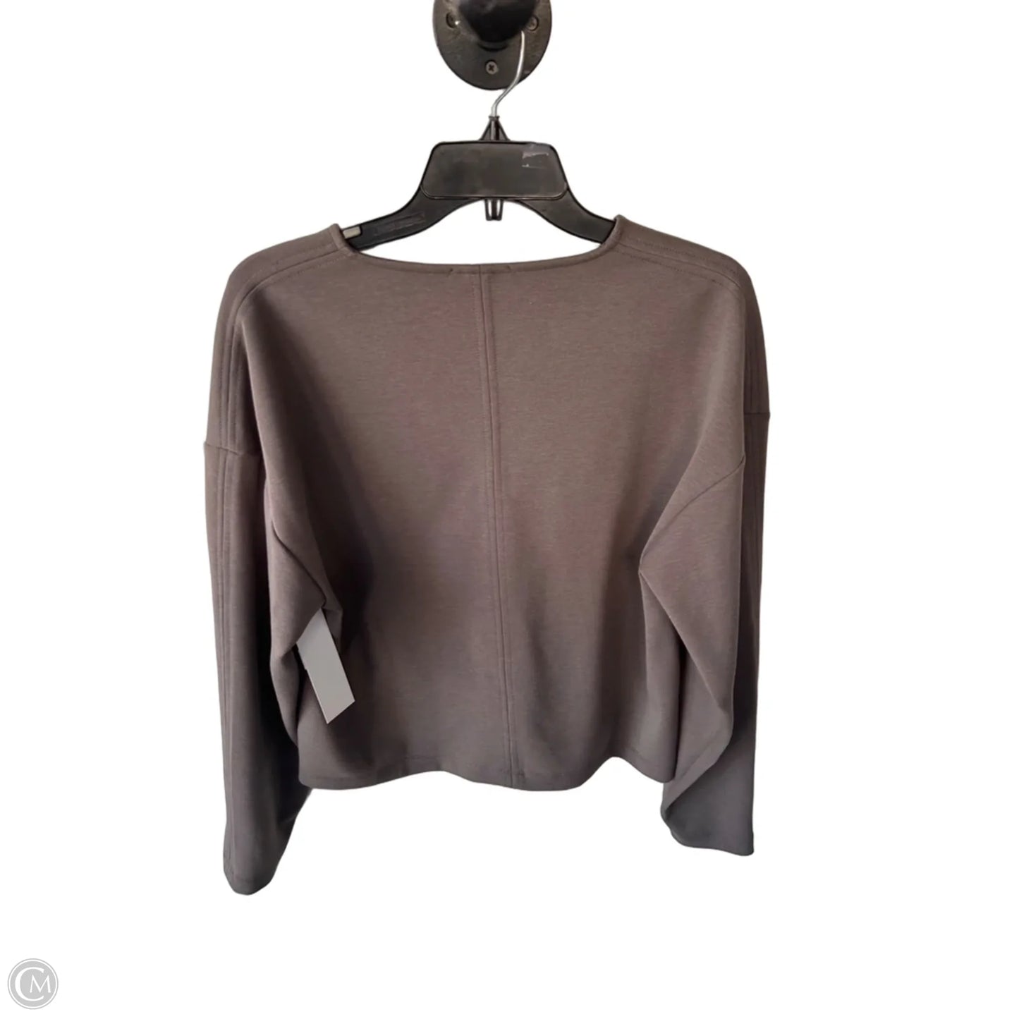 Top Long Sleeve By Evereve In Grey, Size: M