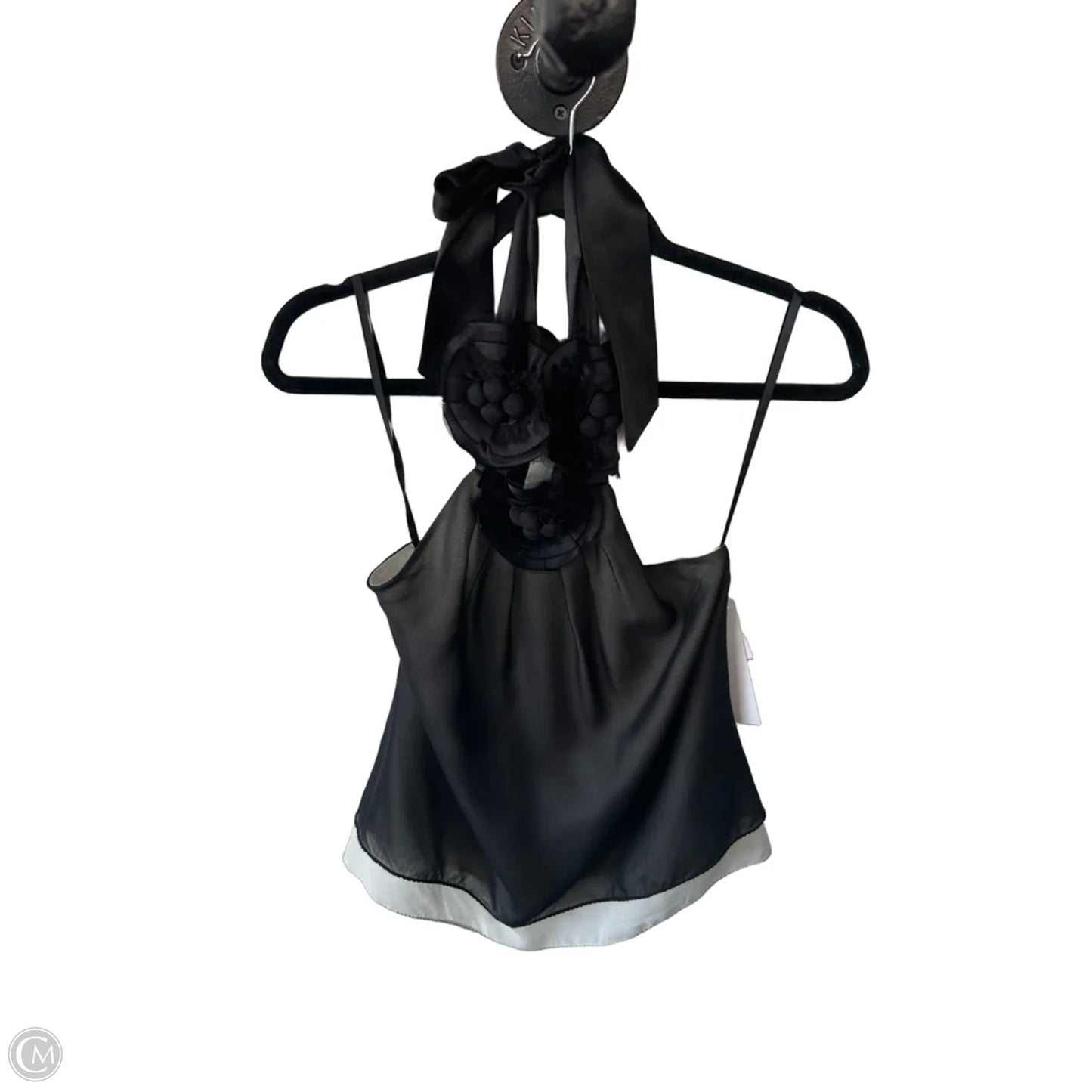 Top Sleeveless By Bcbgmaxazria In Black & Cream, Size: Xs