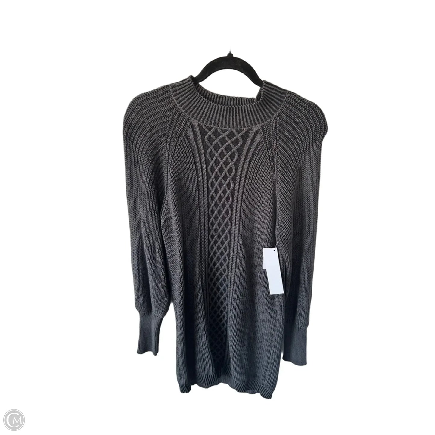Dress Sweater By Clothes Mentor In Grey, Size: L