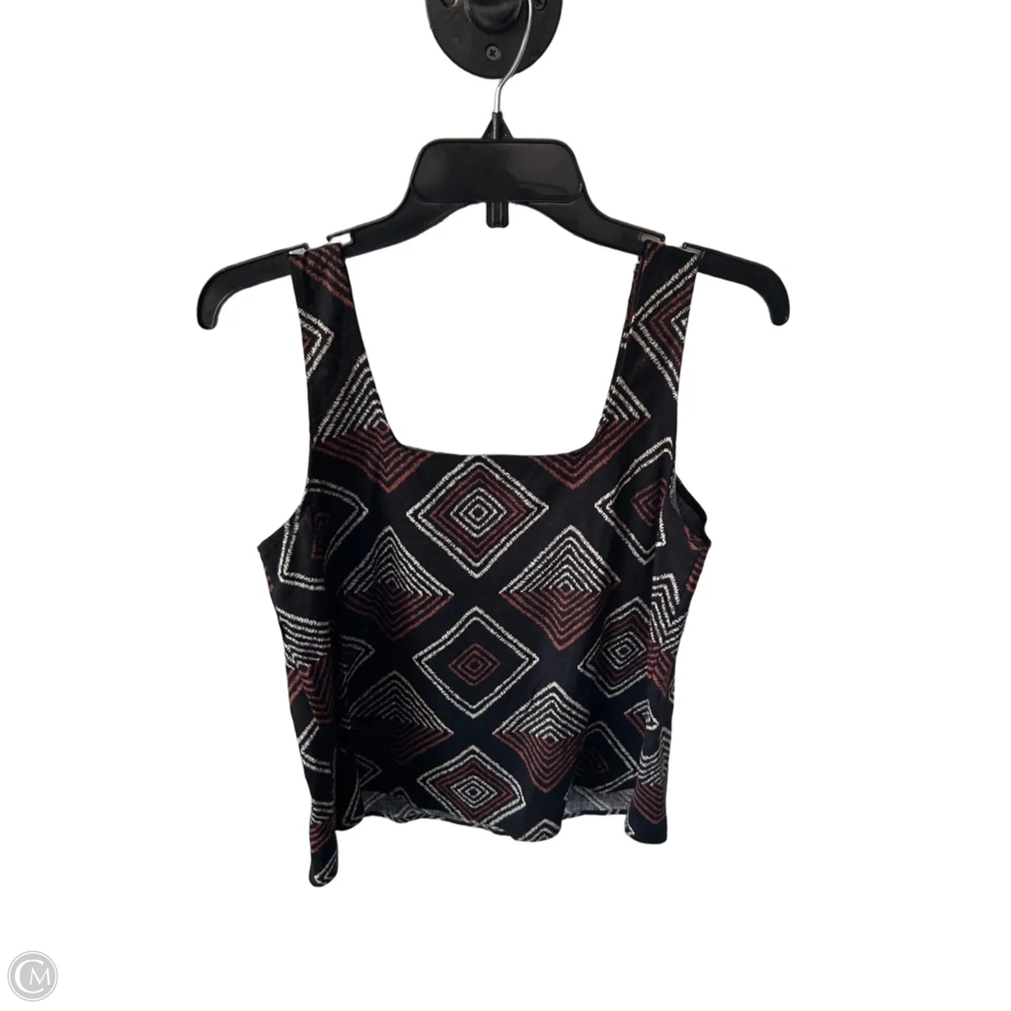 Top Sleeveless By Loft In Black & Cream, Size: Sp