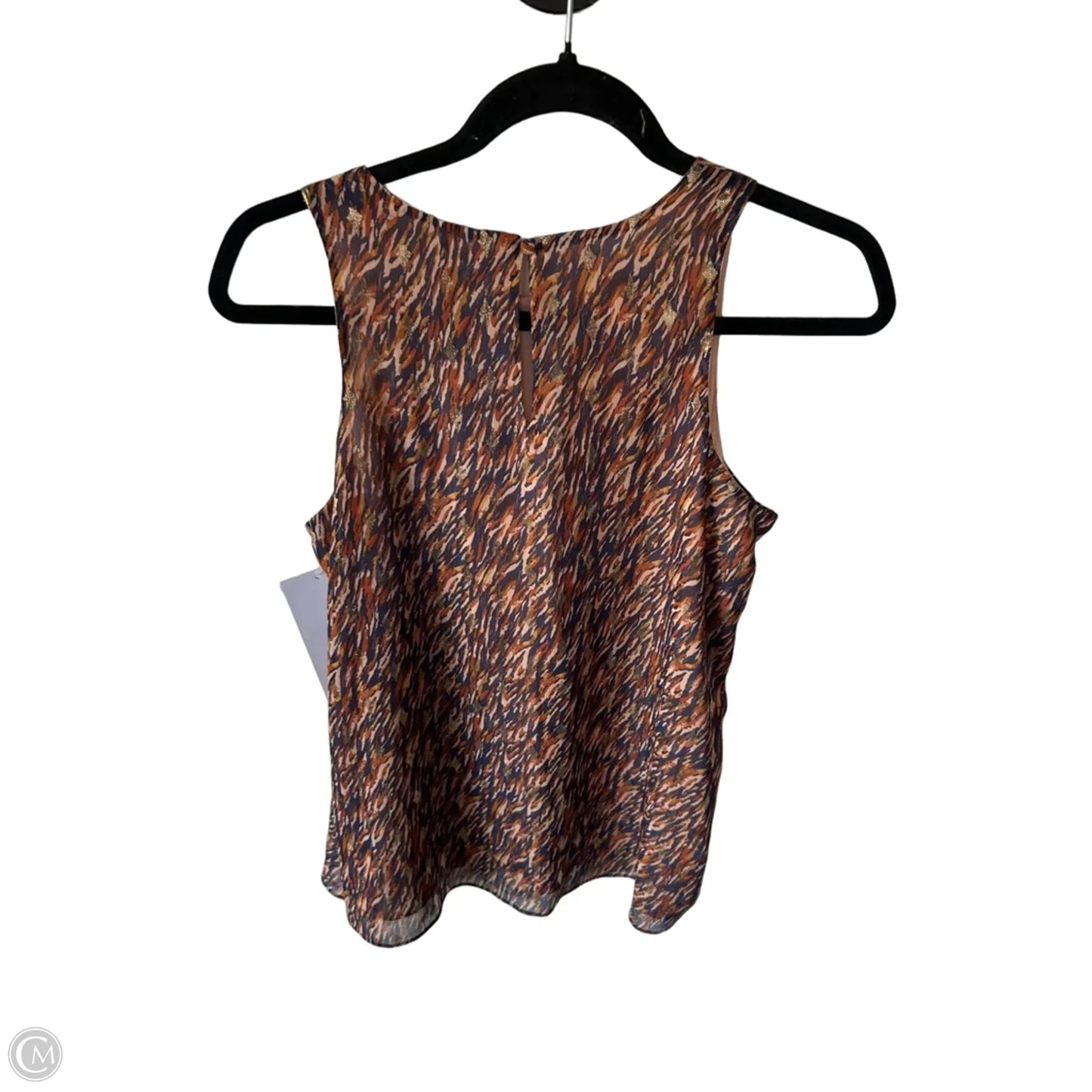 Top Sleeveless By Vince Camuto In Blue & Orange, Size: S