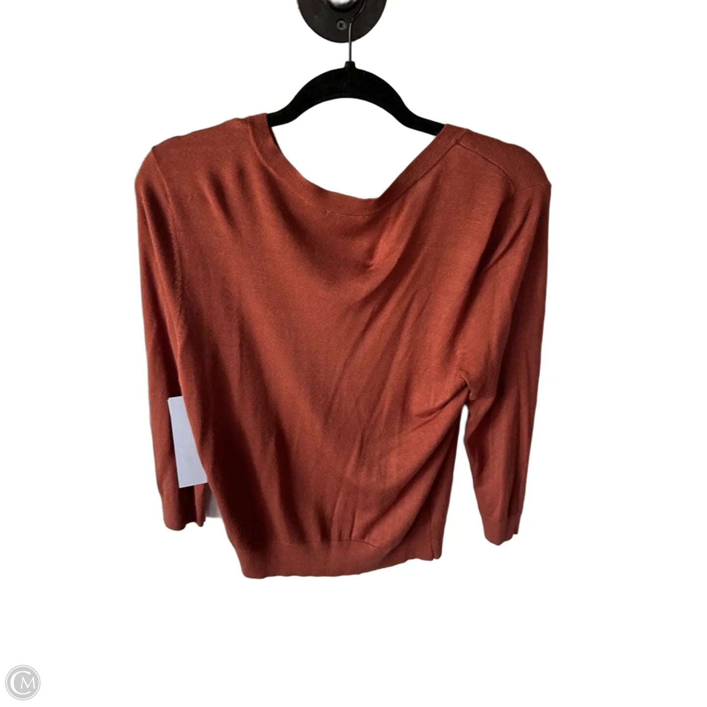 Sweater Cardigan By Halogen In Brown, Size: M
