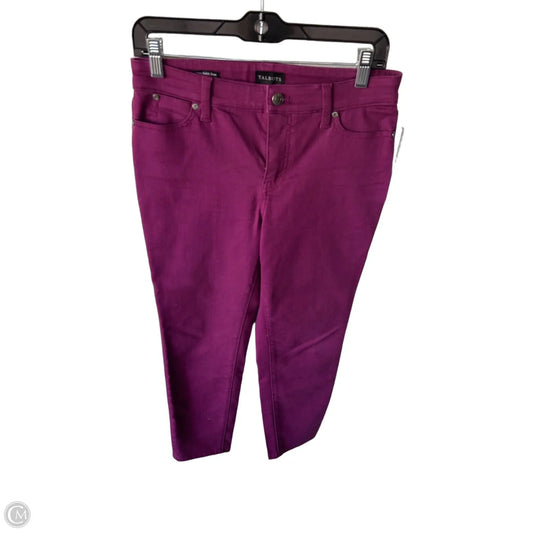 Jeans Skinny By Talbots In Purple Denim, Size: 4p