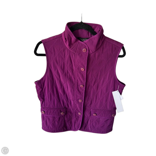 Vest Puffer & Quilted By Talbots In Purple, Size: M