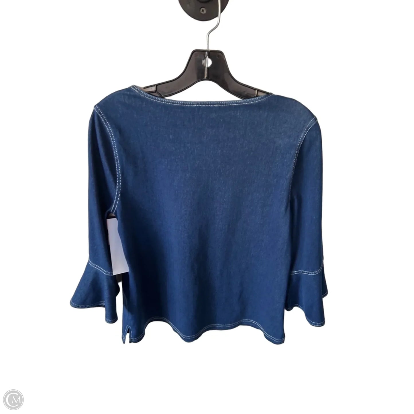 Top 3/4 Sleeve By Chicos In Blue, Size: S